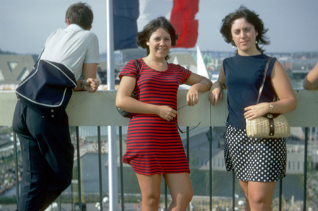 010 - Guests at top of France pavilion